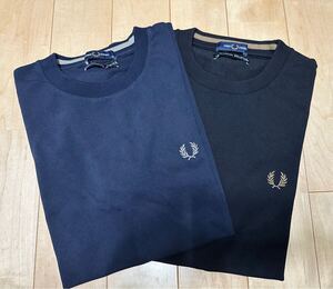 FRED PERRY SOLOTEX 鹿の子 ワンポイント ロゴ Tシャツ　2枚セット