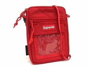 1円 ■極美品■ Supreme シュプリーム ナイロン マルチケース ポシェット レディース メンズ レッド系 FD0559