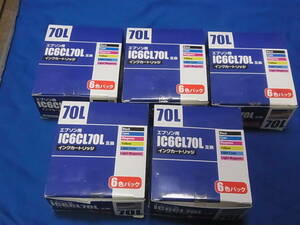 Actis EPSON IC6CL70L インクカートリッジ 6色パック 互換品 ５個セット