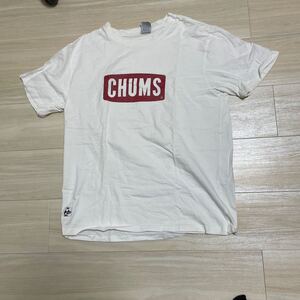 美品　チャムス　CHUMS ロゴ Tシャツ サイズL 