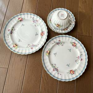 Spode　TRAPNELL SPRAYS　金縁金彩　カップ&ソーサー　ケーキ皿