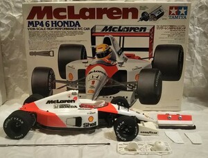 ［当時物 未走行？］《タミヤ マクラーレン ホンダ MP4/6》 1/10 RC ラジコン F1レーサー / TAMIYA Mclaren HONDA MP4/6