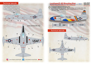 プリントスケール 1/48 48-229 ロッキード F-80 シューティング スター Part 2