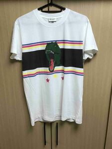 正規 17SS Saint Laurent Paris サンローランパリ ダイナソー 恐竜 Tシャツ XS