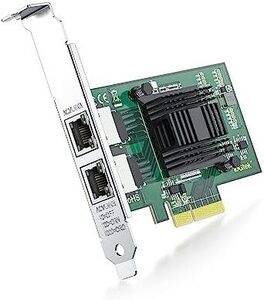 2 RJ45 1G,Intel I350 1Gbps LANカード ネットワークカード Intel I350AM2チップセッ