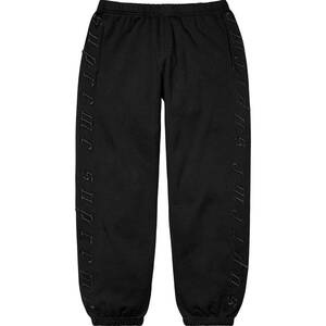 Supreme 21FW Week17 Raised Embroidery Sweatpant スウェットパンツ M Black SAPEur WIND AND SEA