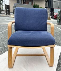 無印良品 MUJI オーク材 リビング　ダイニング　ソファチェア アーム付き 椅子 北欧スタイル 『引取り歓迎』 兵庫県伊丹市～