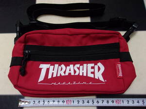 THRASHER スラッシャー ショルダーバッグ サコッシュ 肩掛け ミニバッグ ポーチ 2WAY ウエストバッグ ウエストポーチ かばん 鞄 服飾小物