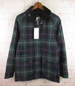 MFJ12433 BARBOUR バブアー ビームス ウール タータンチェック ビデイルSL ジャケット 36 新品