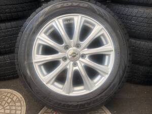 トーヨー ウインタートランパス MK4α スタッドレス 225/60R17 99Q WEDS AXEL W156 17*7J 5穴 PCD114.3 4本 トヨタ30ヴェルファイアなど