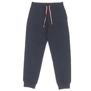 未使用品□MONCLER モンクレール 2023年製 PANTALONE LUNGO コットン100％ トリコロール スウェットパンツ ネイビー XS 正規品 メンズ