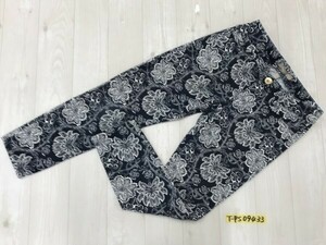 BANANA REPUBLIC バナナリパブリック レディース クロップド アンクル 総柄 スキニーパンツ 25P 紺白