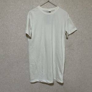 H&M スウェットTシャツワンピース ホワイト S トレーナー 半袖 白 エイチアンドエム FOREVER21 ZARA TOPSHOP OLDNAVY bershka