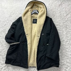 【極美品/希少XL相当!!】DIESEL ディーゼル ジャケットコート ショールカラー 裏ボア ドルマンスリーブ 極暖 保温性◎LL