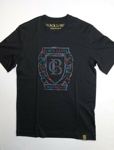 ブラックレーベル　クレストブリッジ　丸首　半袖　 Tシャツ 109 　黒 　 定価 18700円　　Mサイズ　　⑫