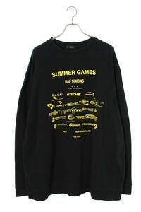 ラフシモンズ RAF SIMONS 17AW 19004-00099 サイズ:L SUMMER GAMES プリントスウェット 中古 BS99