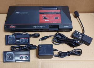 動作品 セガ マスターシステム 本体 (MK-2000)、電源、コントローラー、RFスイッチ / SEGA MASTER SYSTEM 