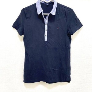 TOMMY HILFIGER トミーヒルフィガー レディース 半袖 シャツ ネイビー カジュアル ◎14-06