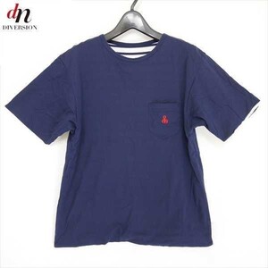 16SS SOPHNET. ソフネット REVERSIBLE CREW NECK POCKET TEE コットン 半袖 無地 ボーダー リバーシブル ポケット Tシャツ カットソー M