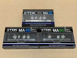 TDK　MA　3本　未開封　未使用　カセットテープ