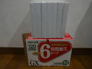 マクセルビデオテープ Maxell 7本未使用 VHS GX