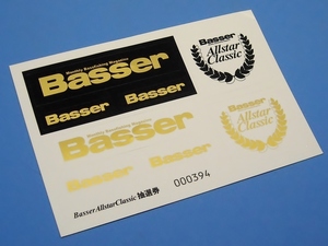 バサー Basser 月刊 バス フィッシング マガジン ステッカー 148×100mm オールスター クラシック 集合 シール 