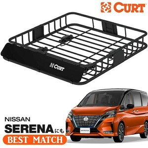 【CURT 正規品】ルーフラック ルーフバスケット ルーフキャリア 18115 105cm×94cm×14cm 日産 セレナ C27に！ ベースキャリアに取付