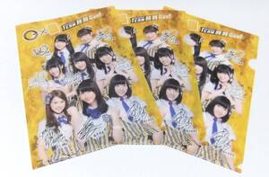 即決！【非売品】CoCo壱番屋×SKE48コラボクリアファイル ３枚セット TEAM具具Goo！