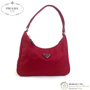 プラダ （PRADA） ナイロン TESSUTO SPORT トライアングルロゴ ショルダー ハンド ミニ バッグ 1N1204 レッド（中古）