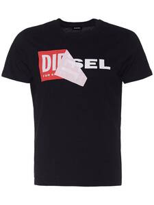  * ラスト２ * 正規品 DIESEL T-DIEGO-QA ディーゼル Tシャツ M / Black *