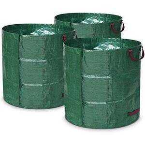 ガーデンバッグ 大容量272L（3個パック）ガーデンバケツ フレコンバッグ 集草バッグ 大型庭用袋 自立式 折り畳み 再利用可能な
