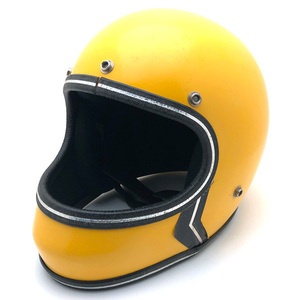 送料無料 FULLFACE YELLOW 56cm/フルフェイス黄イエロービンテージヘルメット族ヘルカフェヘル国産旧車會ハーレートライアンフbsanortonbmw