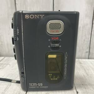 ソニー SONY TCM-59 カセットテープレコーダー テープレコーダー 現状品【16832