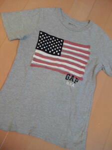 ★★★GAP★国旗プリントTシャツ★グレー★１５０★★★