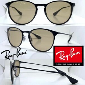 新品 送料無料 Ray Ban レイバン サングラス ERIKA METAL RB3539 002/93 BLACK BROWN Ray-Ban ブラック ブラウン