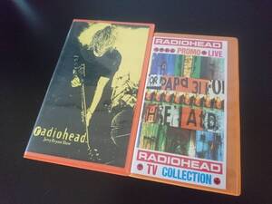 音楽ビデオ★RADIOHEAD 中古VHS 2本セット JBTV live映像 MV コレクターズ／レディオヘッド Pablo Honey The Bends Creep High&Dry Just 