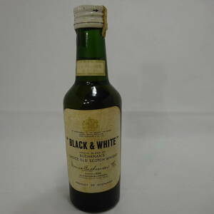 BLACK & WHITE ブラック ＆ ホワイト スコッチ ウイスキー 特級 190ml 43% 未開封 古酒 1120L