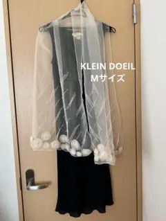 【KLEIN D’OEIL】フォーマルドレス　結婚式　ストール付き　M