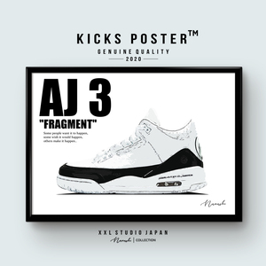 AJ3 エアジョーダン3 フラグメント キックスポスター 送料無料 AJ3-21