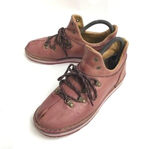 Onitsuka Tiger/オニツカタイガー☆モンテポカラ【24.0/メンズ/赤/PINK】本革/イタリア製ダンロップ/Leather/sneakers/Shoes/boots◇bJ-078