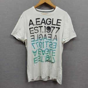 J632 American Eagle Outfitters アメリカンイーグルアウトフィッターズ タグ付き 半袖 Tシャツ カットソー M グラデーション ロゴ AEO