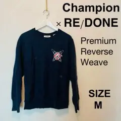 希少champion RE/DONEリバースウィーブトレーナーネイビーUSA M