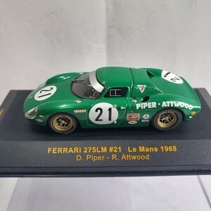 ixo イクソ 1/43「Ferrari 250 LM #21 Le Mans 1968 GREEN」 フェラーリ 250 ル・マン 出場車輌 グリーン イタリア製 新品未使用 365