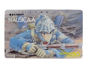 レアテレカ!! 未使用 テレカ 50度数×1枚 スタジオ・ジブリ 宮崎駿 風の谷のナウシカ STUDIO GHIBLI INC. [4]☆