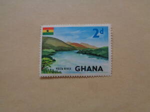 ガーナ切手　1959年　ヴォルタ川（Volta River）　　2ｄ