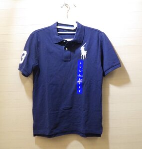 c105-1630927 未使用 POLO キッズ 半袖ポロシャツ ネイビー 紺 L(14/16)サイズ