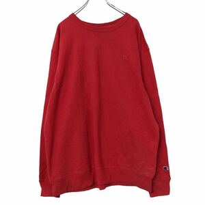 champion ロゴ スウェットトレーナー 3XL レッド チャンピオン ビッグサイズ 古着卸 アメリカ仕入 a507-5182