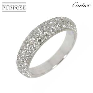 カルティエ Cartier エタンセル #48 リング パヴェ ダイヤ K18 WG ホワイトゴールド 750 指輪 Diamond Ring 90238713