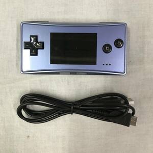 gb5631 送料無料！動作品Nintendo 任天堂 ゲームボーイ ミクロ game boy micro MJH10080557 ブルー 本体