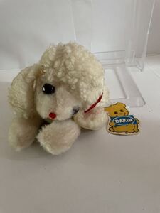 昭和レトロ　デーキン DAKIN プードル　ぬいぐるみ　紙タグ付　中古品　犬 当時物 